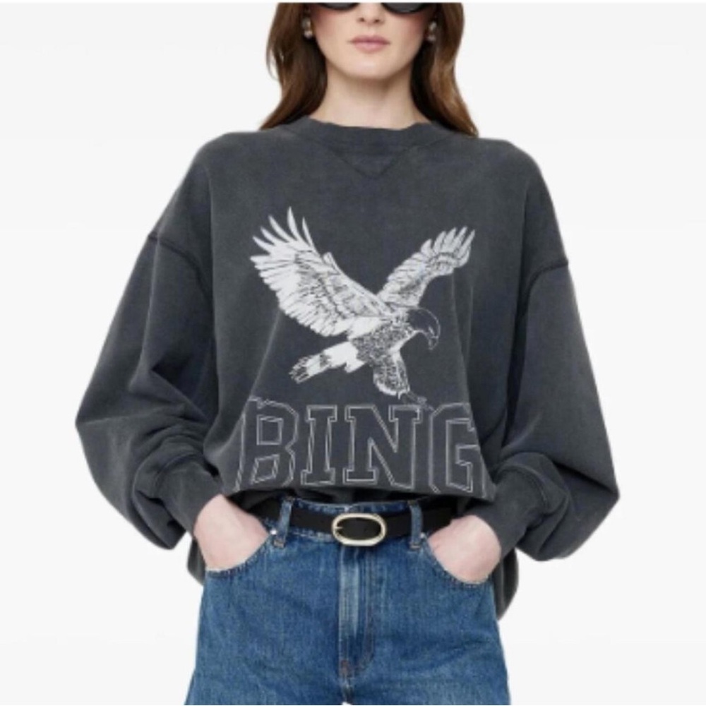 Annie Bing‎ Alto Retro Eagle Cotton Sweatshirt
